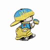 UKRAINE LITTLE BOY COUNTRY FLAG IRON ON EMBROIDERED PATCH CREST BADGE .. NEW