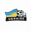 UKRAINE SOCCER BALL FOOTBALL IRON ON EMBROIDERED PATCH CREST BADGE .. NEW