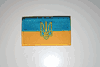 UKRAINE WITH LOGO COUNTRY FLAG SMALL IRON ON PATCH CREST BADGE .. NEW