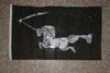 UNICORN BLACK 3 X 5 FEET FLAG BANNER TAPESTRY ... NEW IN PACKAGE