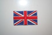 UNITED KINGDOM COUNTRY FLAG SMALL IRON  ON PATCH CREST BADGE .. OLD GLORY UK BRITISH  .. NEW