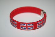 UNITED KINGDOM RED COUNTRY FLAG FLEXIBLE C BRACELET WRISTBAND .. NEW