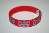 UNITED KINGDOM RED COUNTRY FLAG FLEXIBLE C BRACELET WRISTBAND .. NEW