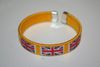 UNITED KINGDOM YELLOW COUNTRY FLAG FLEXIBLE C BRACELET WRISTBAND .. NEW