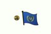 UNITED NATIONS FLAG SMALL METAL LAPEL PIN BADGE .. UN .. NEW