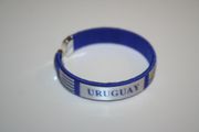URUGUAY BLUE COUNTRY FLAG  FLEXIBLE  BRACELET WRISTBAND ... NEW