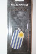 URUGUAY COUNTRY FLAG METAL DOG TAG NECKLACE PENDANT .. NEW