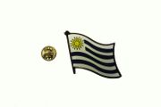 URUGUAY COUNTRY FLAG SMALL METAL LAPEL PIN BADGE .. NEW