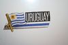 URUGUAY COUNTRY FLAG WORD IRON ON PATCH CREST BADGE . NEW