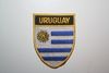 URUGUAY OVAL COUNTRY FLAG IRON ON SHIELD PATCH CREST BADGE . NEW