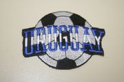 URUGUAY SOCCER BALL FOOTBALL IRON ON PATCH CREST BADGE .. NEW