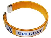 URUGUAY YELLOW COUNTRY FLAG C' BRACELET WRISTBAND .. NEW