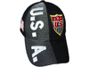 USA BLACK COUNTRY FLAG EMBOSSED HAT CAP .. FIFA SOCCER WORLD CUP .. NEW USA BLACK COUNTRY FLAG EMBOSSED HAT CAP .. FIFA SOCCER WORLD CUP .. NEW