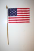 USA COUNTRY 4" X 6" SMALL STICK FLAG .. NEW