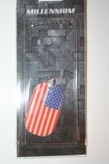USA COUNTRY FLAG METAL DOG TAG NECKLACE PENDANT ... UNITED STATES OF AMERICA .. NEW