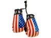 USA COUNTRY FLAG MINI BOXING GLOVES ..HIGH QUALITY .. NEW