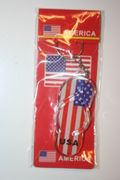USA COUNTRY FLAG SHOE SANDLE KEYCHAIN .. UNITED STATES OF AMERICA .. NEW