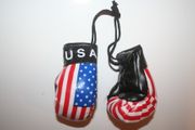 USA COUNTRY FLAG STARS AND STRIPES PAIR OF BOXING GLOVES .. NEW