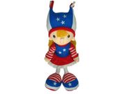 USA GIRL KICKIN' PLUSH DOLL 15" X 6" INCHES .. NEW