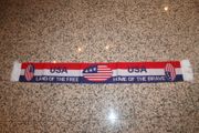 ***SOLD OUT***USA LAND OF THE FREE HOME OF THE BRAVE STARS & STRIPES SCARF SCARVES .. SOUNTRY FLAG .. NEW