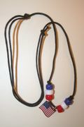 USA METAL FLAG NECKLACE...HOT HOT