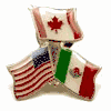 USA, MEXICO, CANADA NAFTA COUNTRY FLAG SMALL METAL LAPEL PIN BADGE .. NEW USA, MEXICO, CANADA NAFTA COUNTRY FLAG SMALL METAL LAPEL PIN BADGE .. NEW