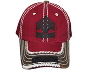 USA Military SERGEANT' Black CHEVRON HAT CAP...Size : ONE SIZE FITS ALL
