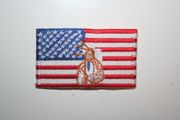 USA NATIVE INDIAN COUNTRY FLAG SMALL IRON ON PATCH CREST BADGE .. UNITED STATES STARS & STRIPES ..  NEW