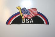 USA OVAL COUNTRY FLAG BADGE PATCH CREST ... NEW