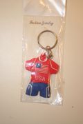 USA RED SOCCER JERSEY KEYCHAIN....HOT HOT 