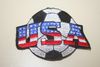 USA SOCCER BALL FOOTBALL IRON ON PATCH CREST BADGE .. UNITED STATES .. NEW USA SOCCER BALL FOOTBALL IRON ON PATCH CREST BADGE .. UNITED STATES .. NEW