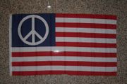 USA UNITED STATES OF AMERICA PEACE DESIGN 3 X 5 FEET FLAG BANNER .. NEW IN PACKAGE