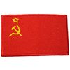 USSR COUNTRY FLAG SMALL IRON ON PATCH CREST BADGE .. U.S.S.R. RUSSIAN ..NEW