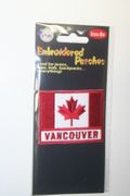 VANCOUVER CANADA COUNTRY FLAG IRON ON EMBROIDERED PATCH CREST BADGE .. NEW