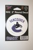 VANCOUVER CANUCKS 3" ROUND NHL HOCKEY DECAL STICKER EMBLEM .. NEW