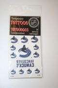VANCOUVER CANUCKS NHL HOCKEY 26 TEMPORARY TATTOOS .. NEW