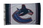 VANCOUVER CANUCKS NHL LOGO 12" X 18" INCHES HIGH QUALITY FLAG WITH SLEEVE WITHOUT STICK .. NEW