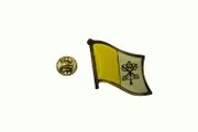 VATICAN CITY COUNTRY FLAG SMALL METAL LAPEL PIN BADGE .. NEW
