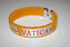 VATICAN CITY FLAG YELLOW FLEXIBLE BRACELET WRISTBAND .. NEW