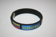 VENEZUELA BLACK COUNTRY FLAG FLEXIBLE BRACELET WRISTBAND .. NEW