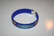 VENEZUELA BLUE COUNTRY FLAG FLEXIBLE  C BRACELET WRISTBAND ... NEW