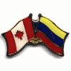 VENEZUELA / CANADA COUNTRY FLAG SMALL METAL FRIENDSHIP LAPEL PIN BADGE .. NEW VENEZUELA / CANADA COUNTRY FLAG SMALL METAL FRIENDSHIP LAPEL PIN BADGE .. NEW