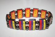 VENEZUELA COUNTRY FLAG FLEXIBLE METAL SPORTS BRACELET ... NEW