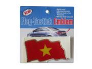 VIETNAM COUNTRY FLAG WAVY BUMPER DECAL STICKER EMBLEM ...