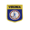 VIRGINIA USA SHIELD FLAG IRON ON PATCH CREST BADGE 3 X 3 1/2 INCHES ... NEW