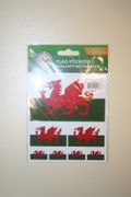 WALES COUNTRY FLAG COLLECTION OF 7 DIFFERENT SIZE STICKERS .. NEW