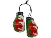 WALES COUNTRY FLAG MINI BOXING GLOVES ..HIGH QUALITY .. NEW