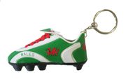 WALES WHITE GREEN  SOCCER FOOTBALL SHOE CLEAT KEYCHAIN ... NEW