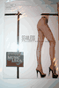 WHITE FISHNET SEAMLESS PANTYHOSE BY MUSIC LEGS .. 100-175 LBS .. NEW