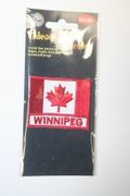 WINNIPEG CANADA COUNTRY FLAG IRON ON EMBROIDERED PATCH CREST BADGE .. NEW